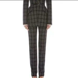 NWT ALEXANDER McQUEEN Blk/Wht Cigarette Trousers